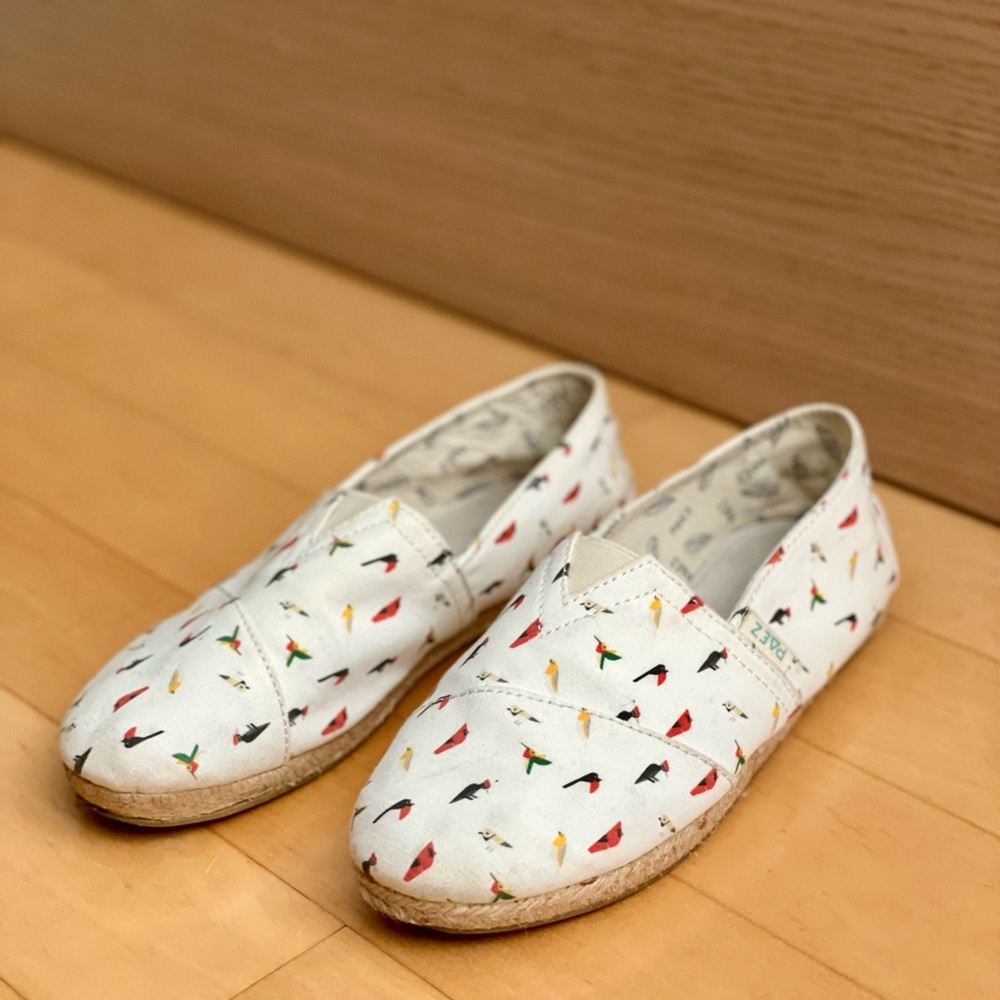 PAEZ espadrille bird flat slip on shoes